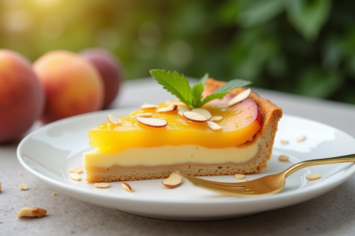 tarte pêche