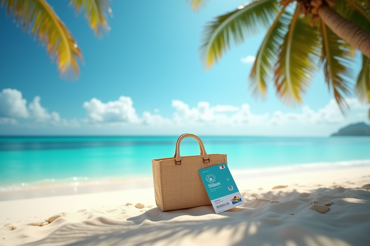 Plage tropicale à Maurice avec eau turquoise et sable blanc